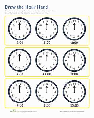 printable clock with hands
