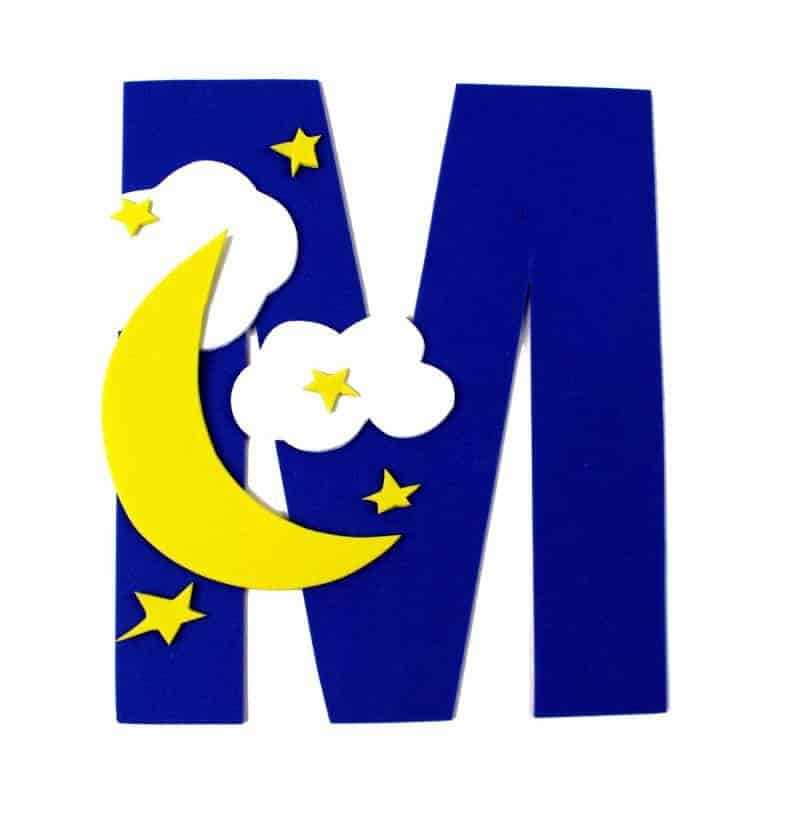 printable letter m craft template