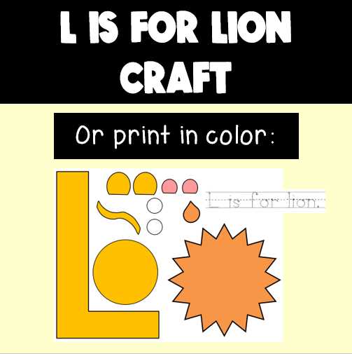 letter l crafts printable