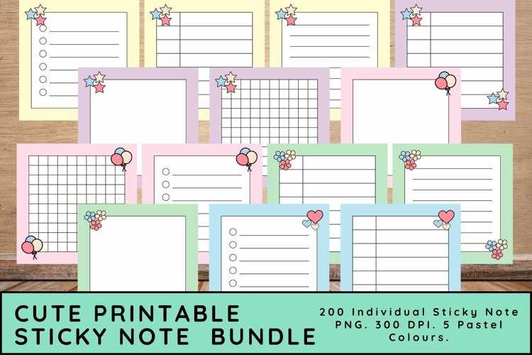 cute printable notes template