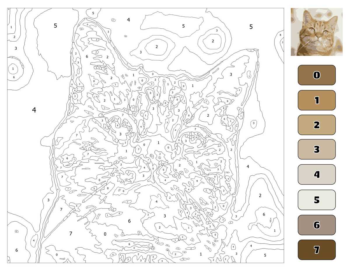 difficult colour by numbers printables