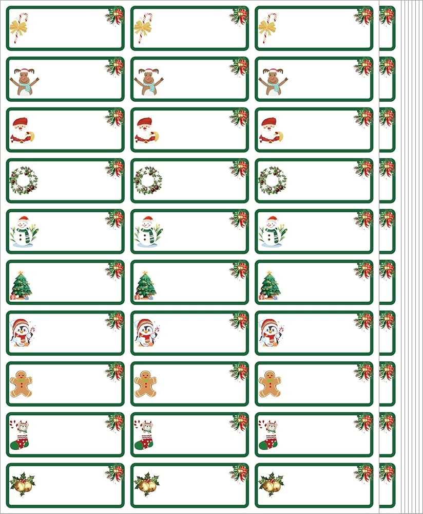 xmas labels printable