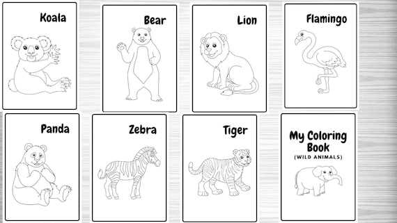 zoo animal coloring pages printable