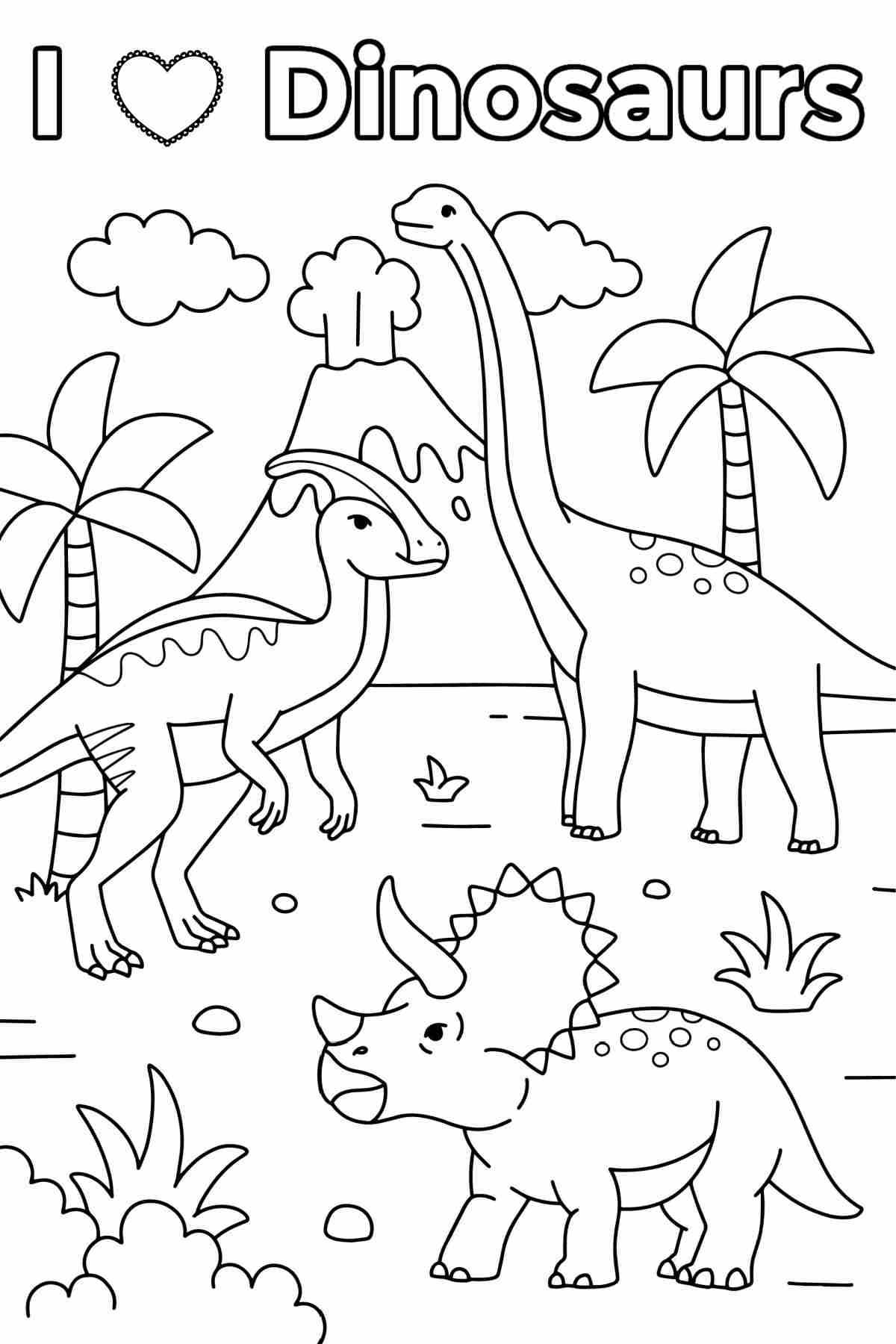 free printables of dinosaurs