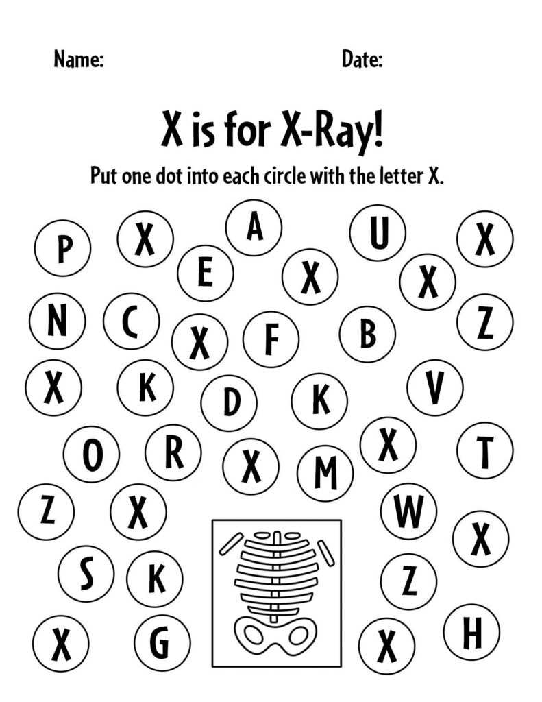 letter x printables