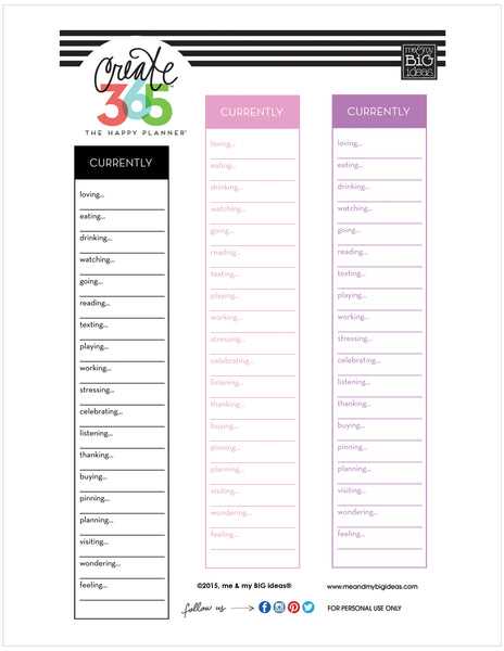 free printables for planners