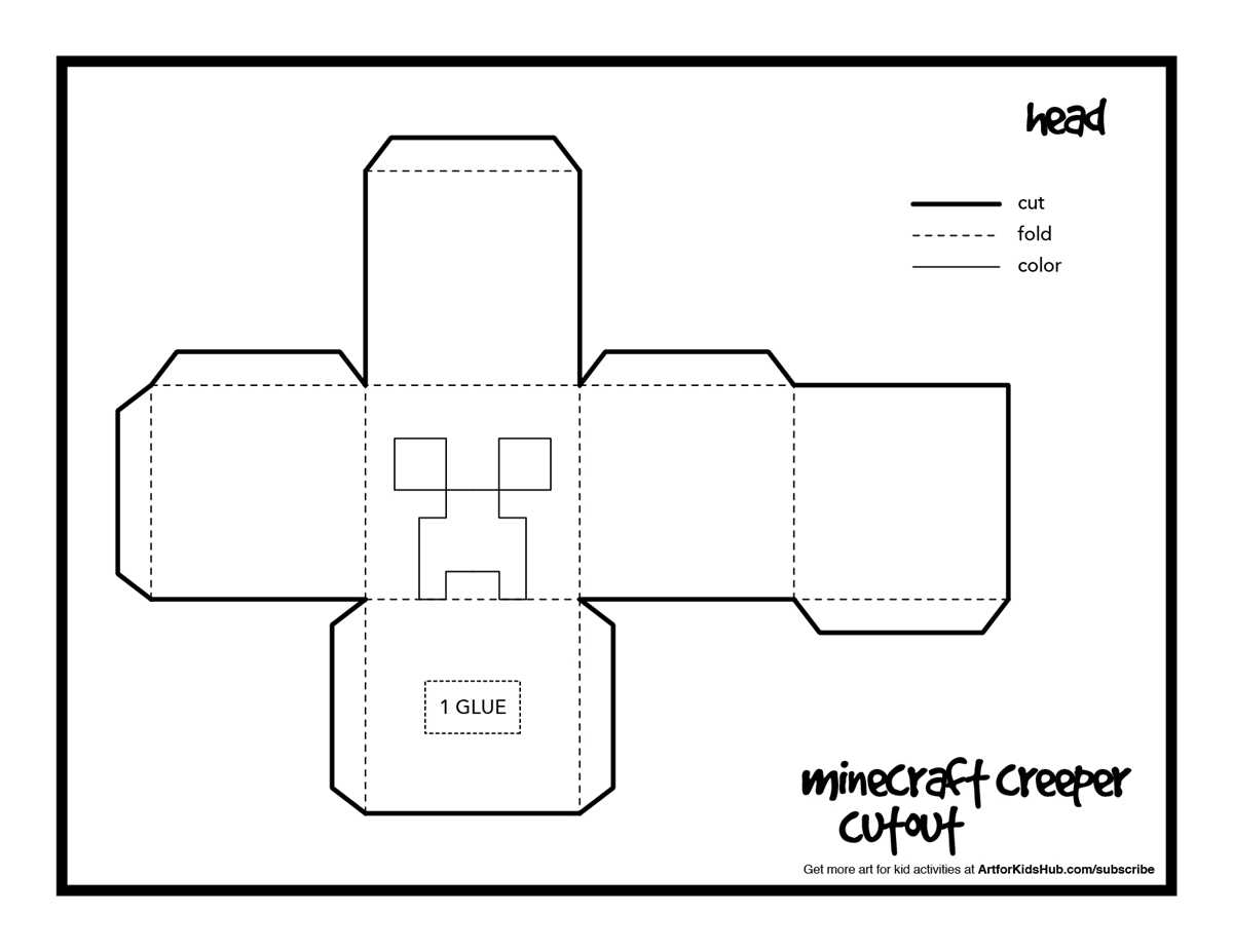 minecraft origami printables
