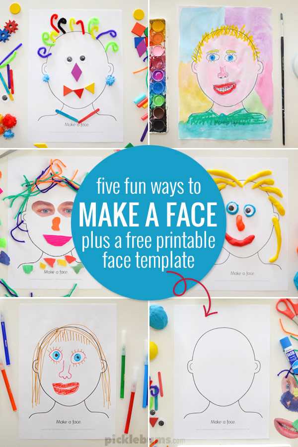 face template printable