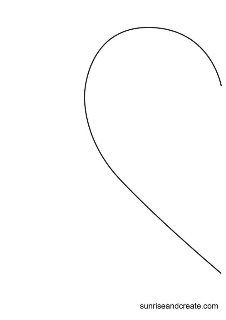 printable heart shape