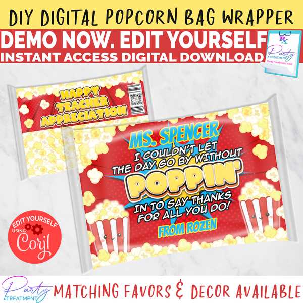 popcorn teacher appreciation free printable