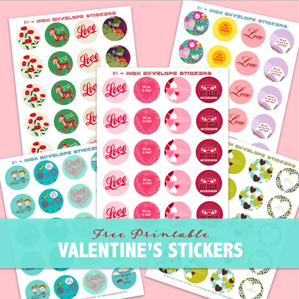 valentine labels printable