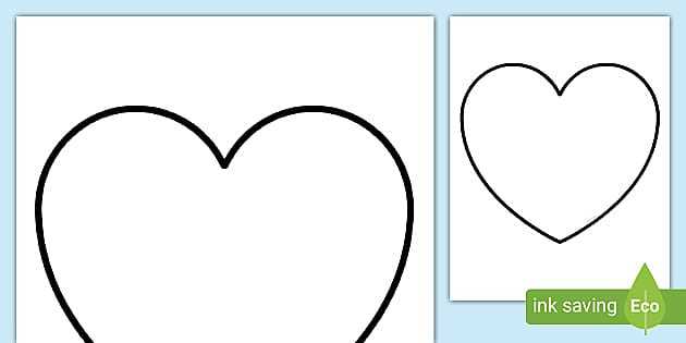 free printable heart template