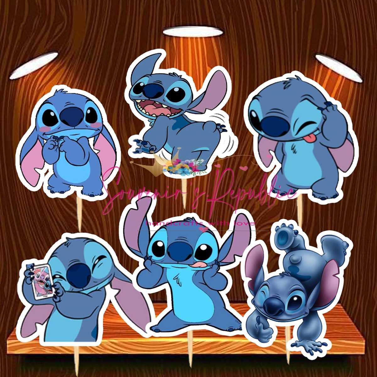 printable stitch cake topper
