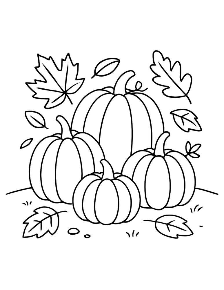 printable pumpkin coloring sheet
