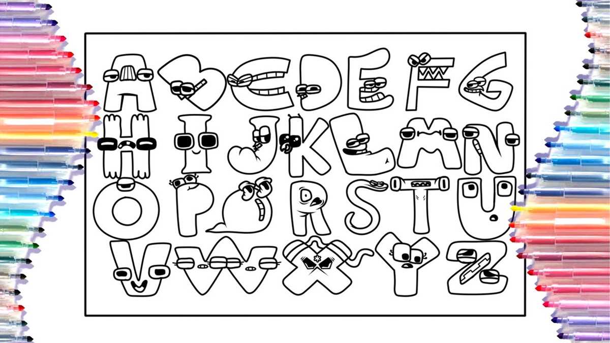 alphabet lore coloring pages printable