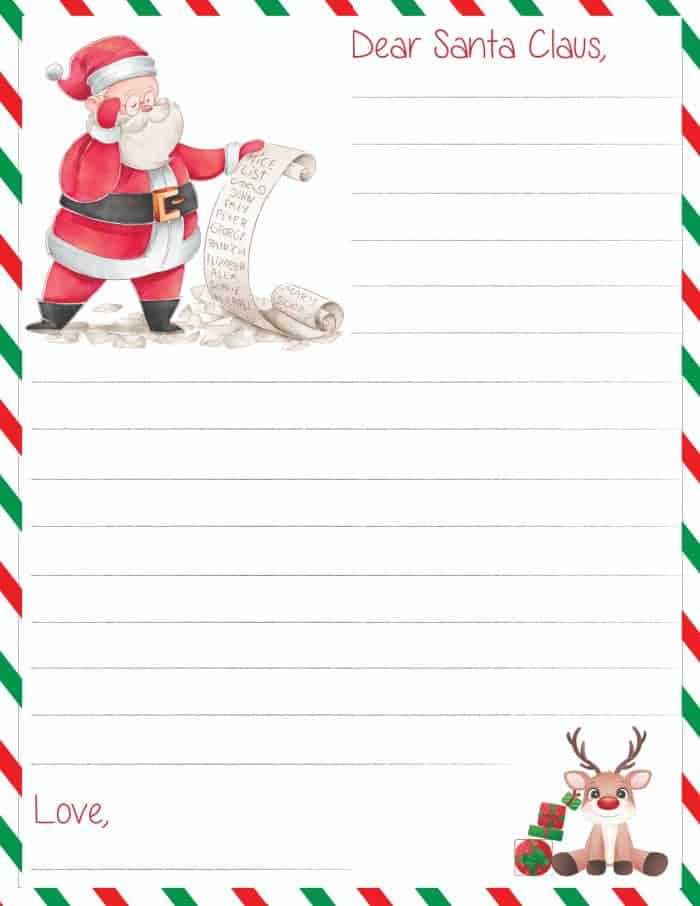 letters from santa printable free