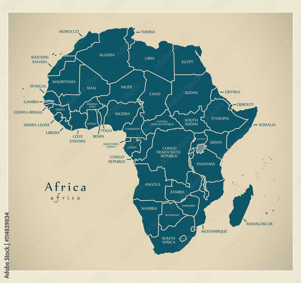 printable map of africa