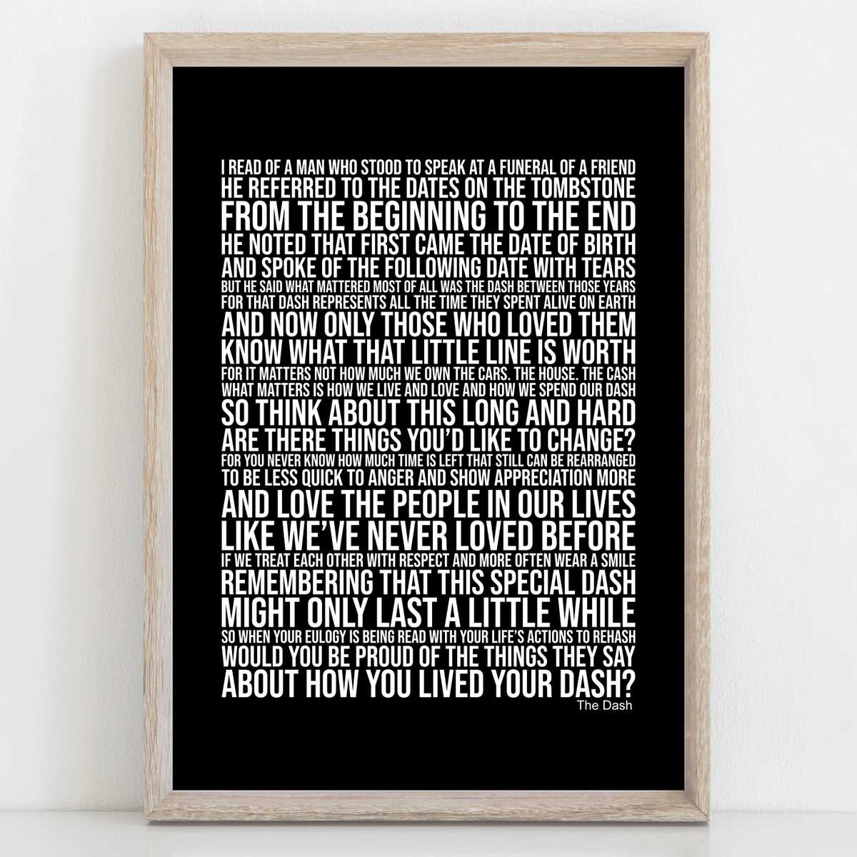 printable poem the dash