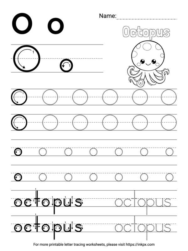 letter o printable