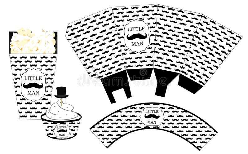 mustache printable template