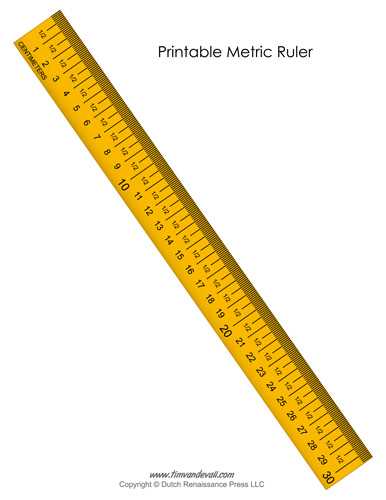 printable millimeter measuring tape