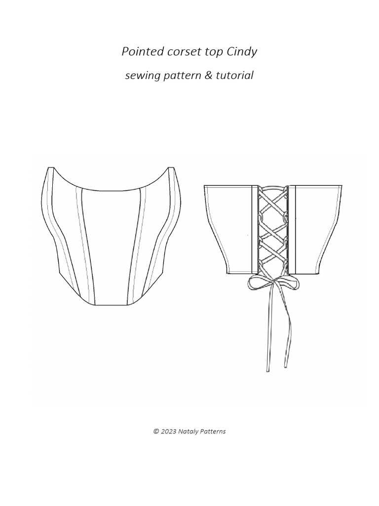 printable corset pattern