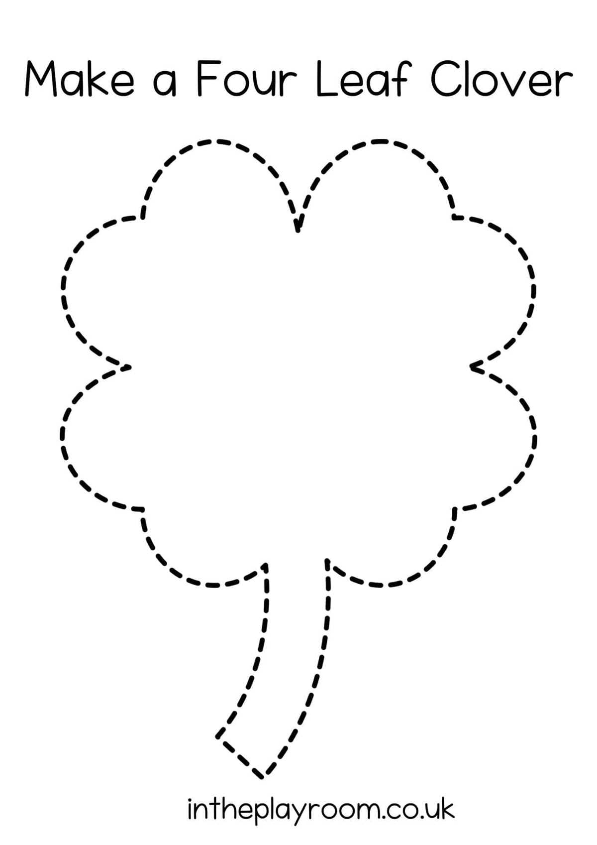 free printable clovers free printable clovers