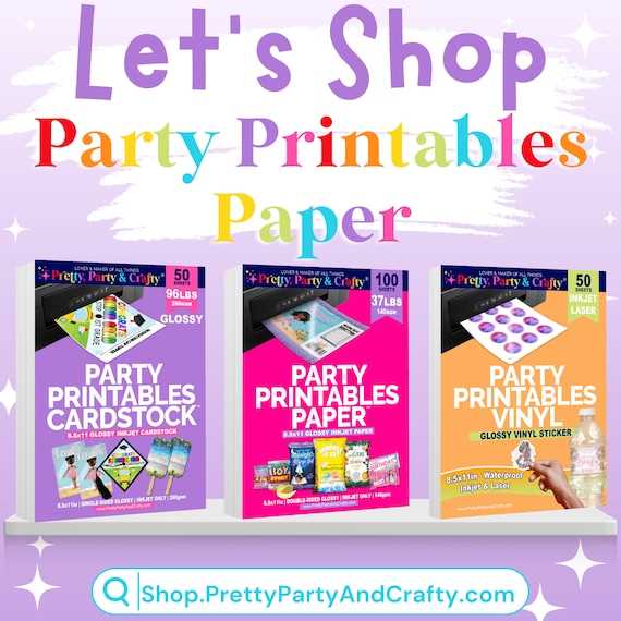 party printable vinyl
