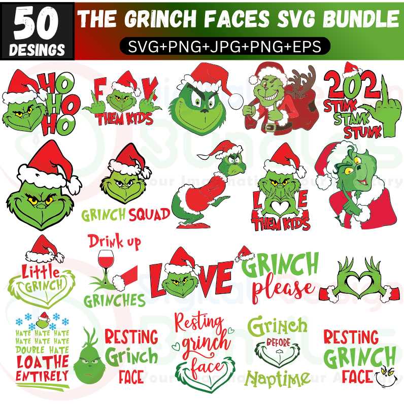 small grinch face printable