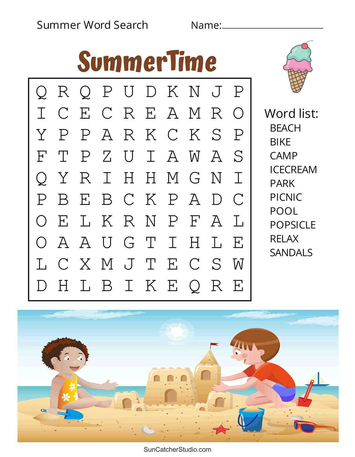 free printable word searches for 1st graders