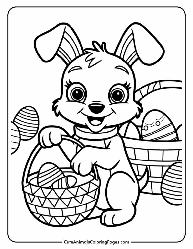 free puppy printable coloring pages