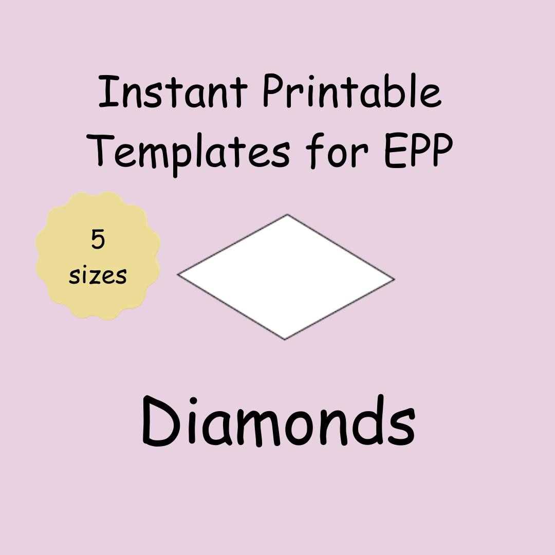 diamond template printable