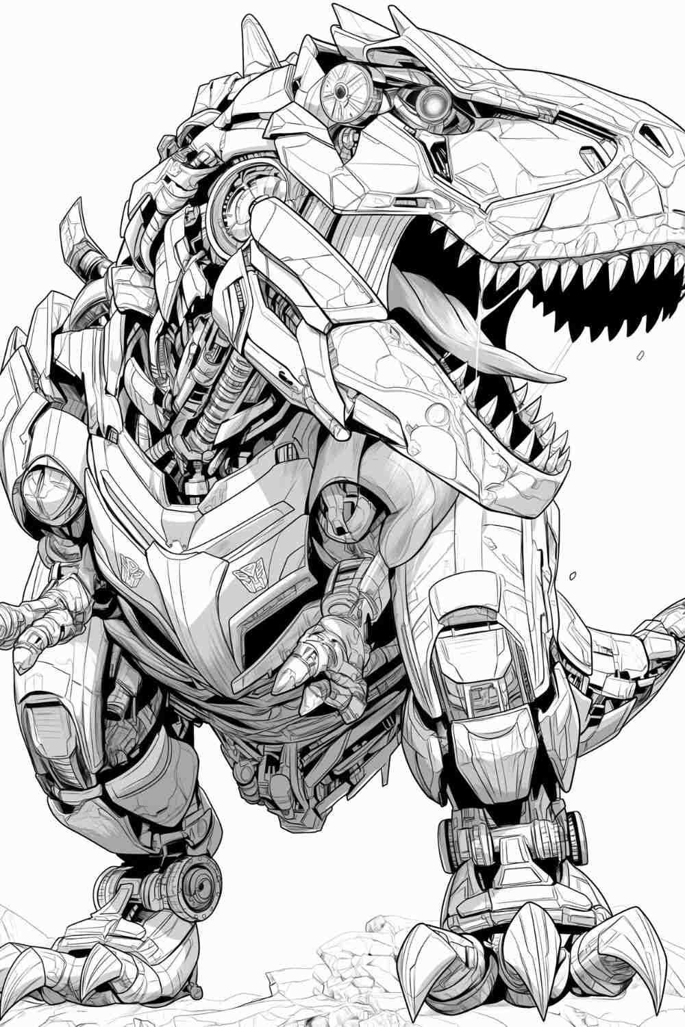 robot printable coloring pages