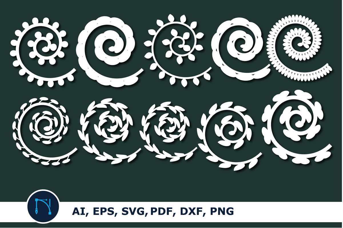 printable rolled paper flower template