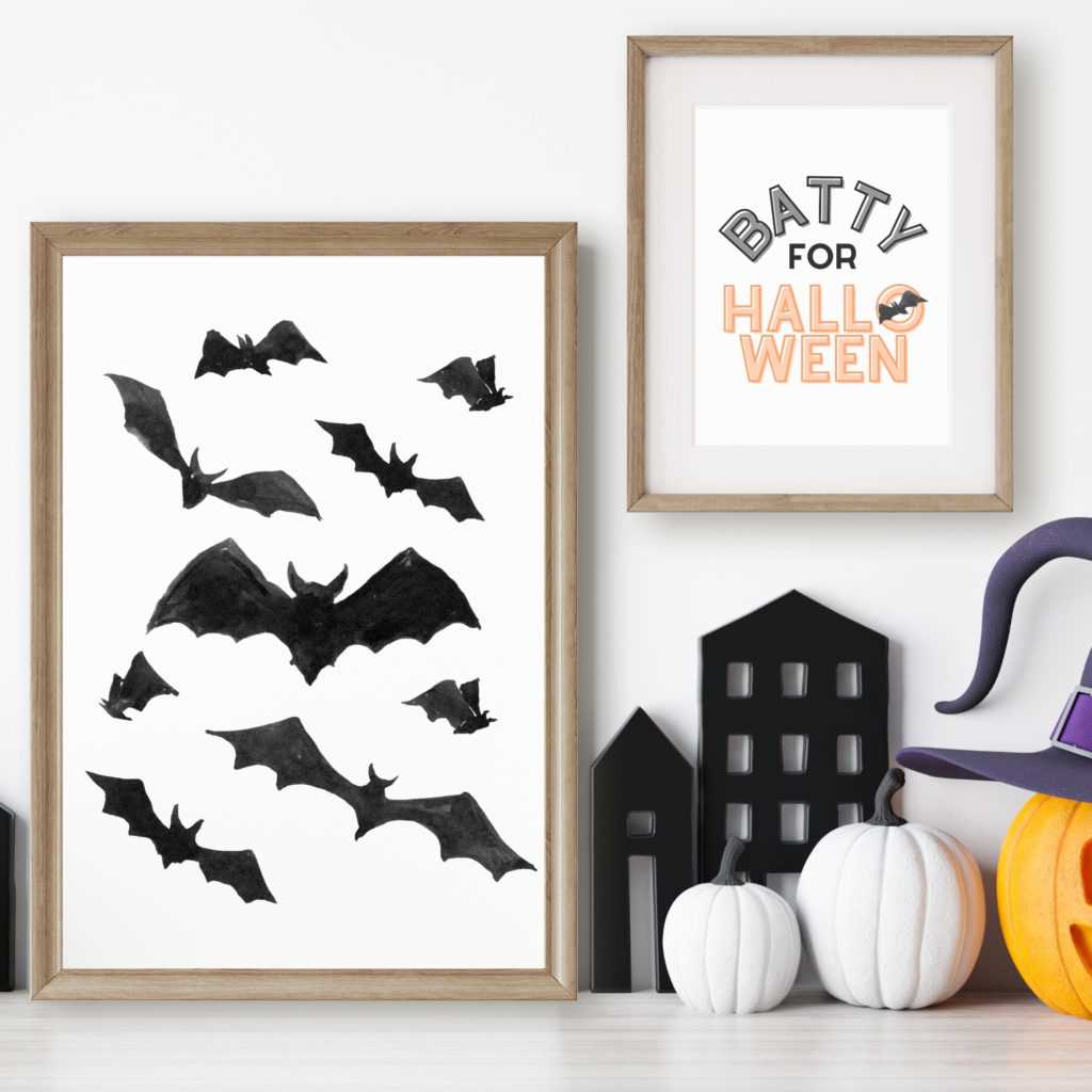 printable bats for halloween