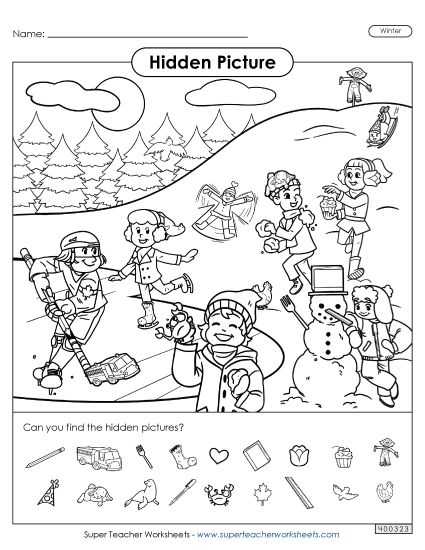 free printable find the hidden pictures
