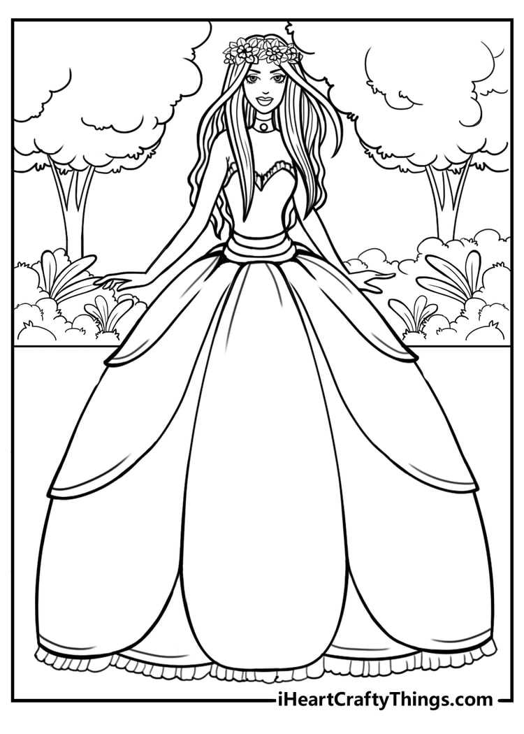 printable coloring pages princess