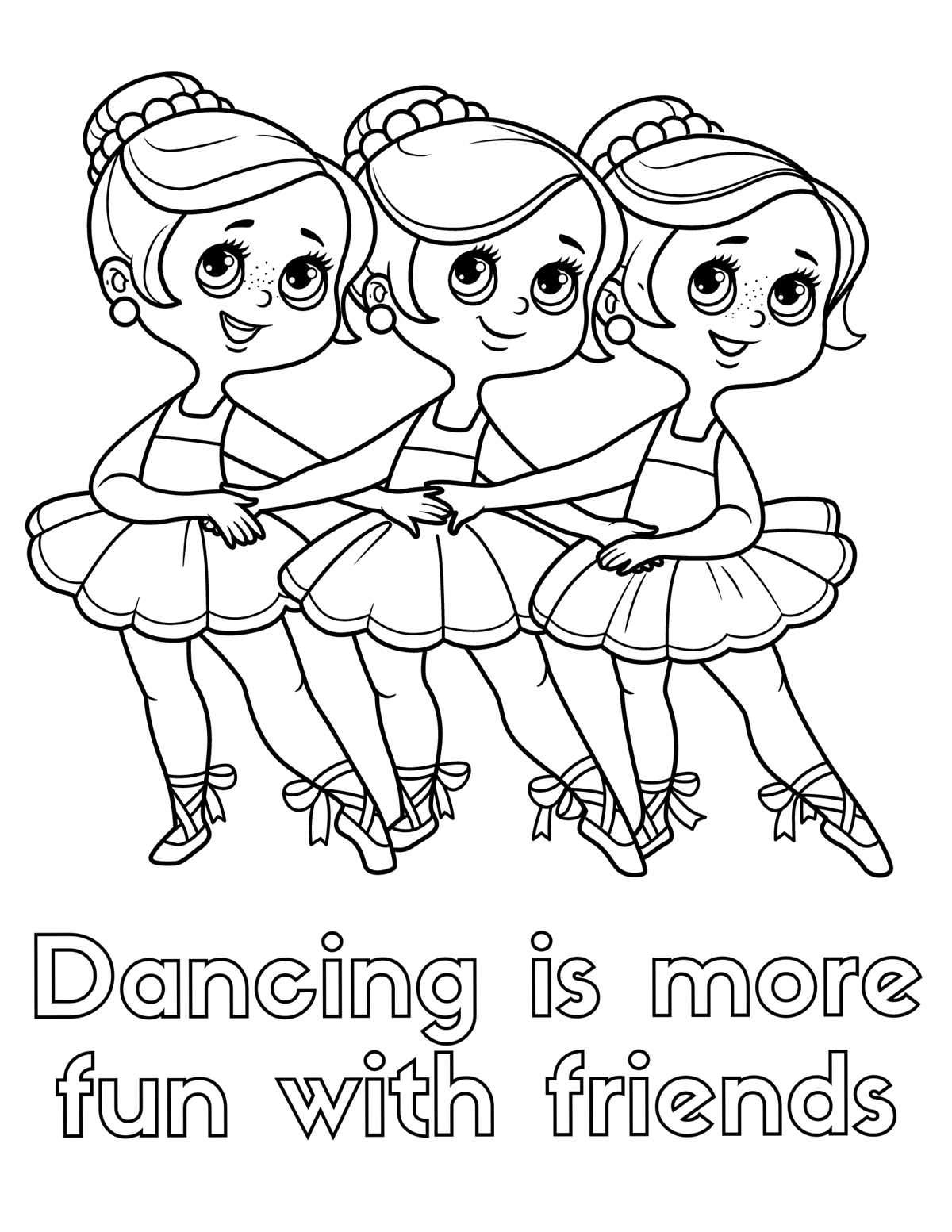 dance printable coloring pages