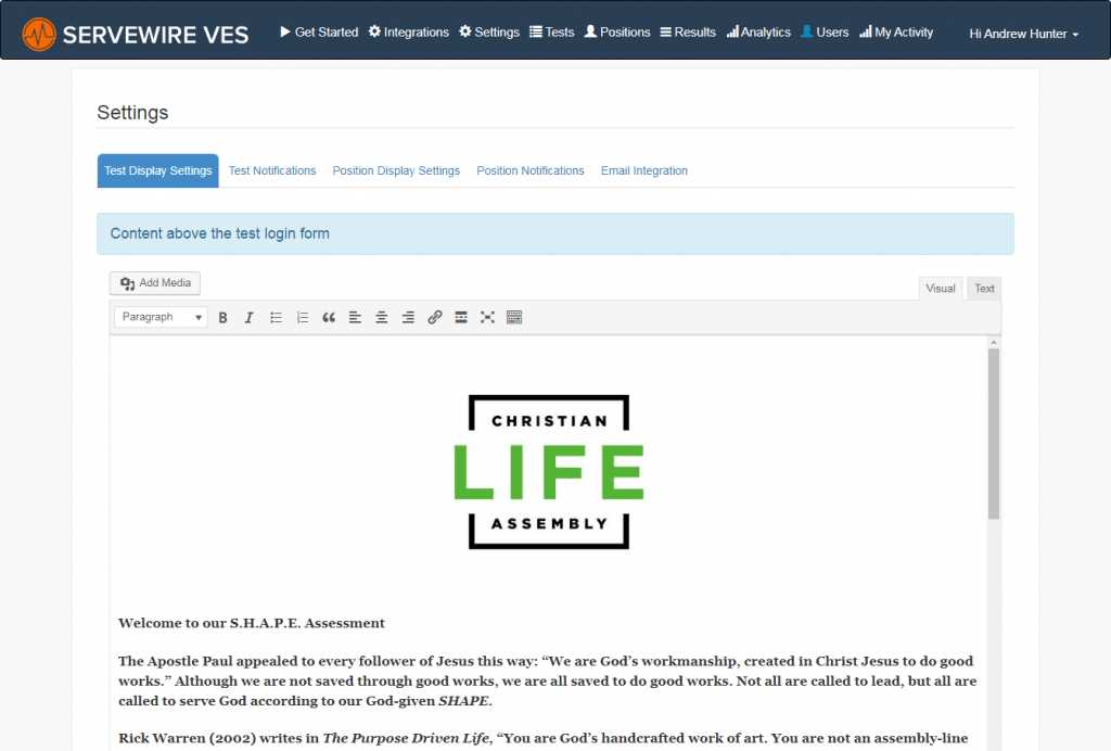 youth spiritual gifts test printable