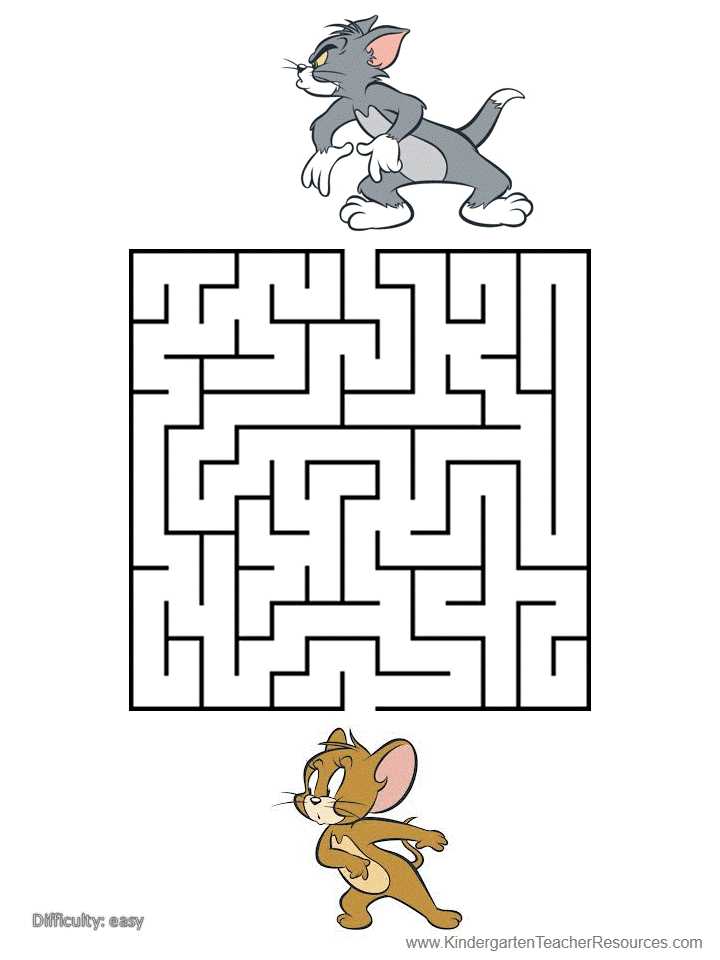 maze printable medium