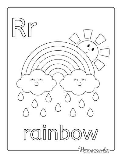 rainbow color sheet printable