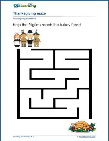 free printable thanksgiving mazes for kids