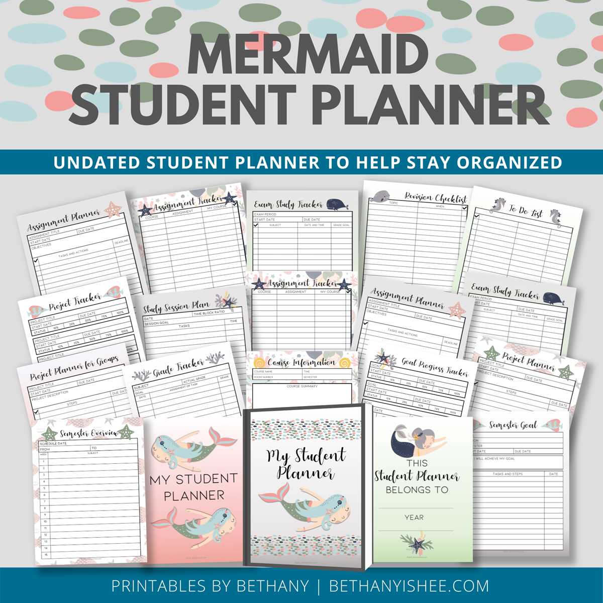 free printable assignment planner