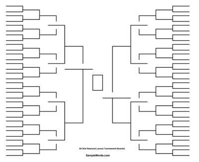 printable brackets single elimination