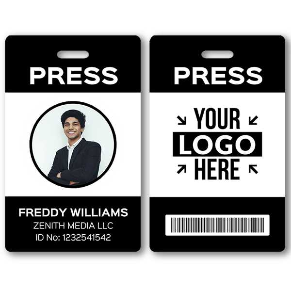 printable press badge