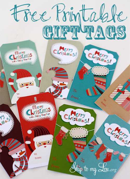 gift name tags printable