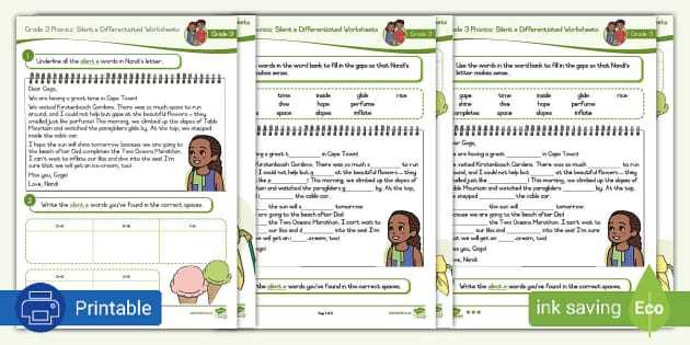 silent e worksheets free printable