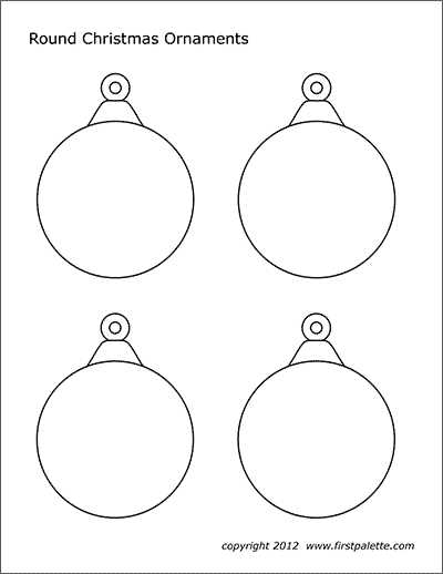 printable colorful christmas ornaments