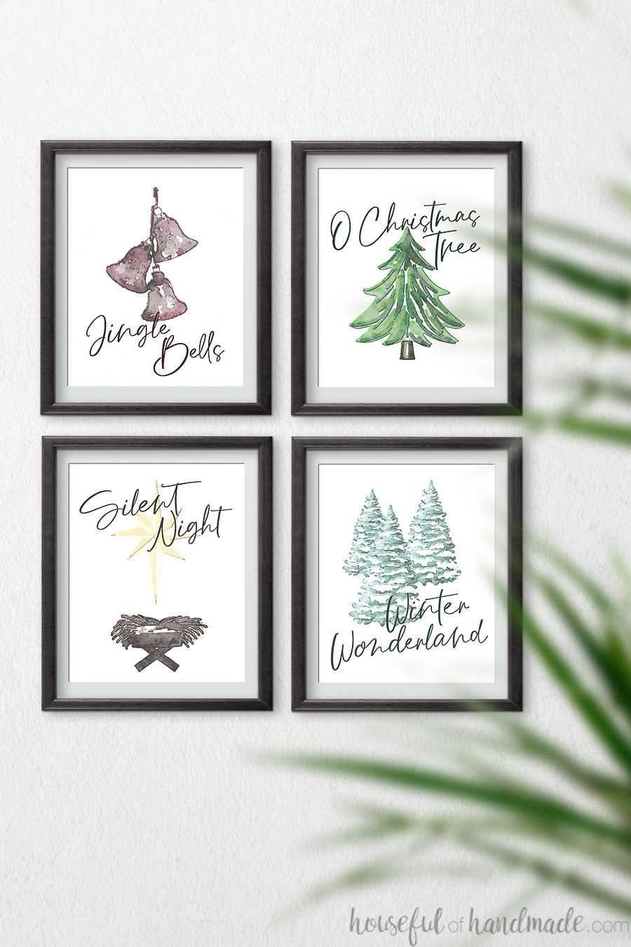 free winter printables wall art