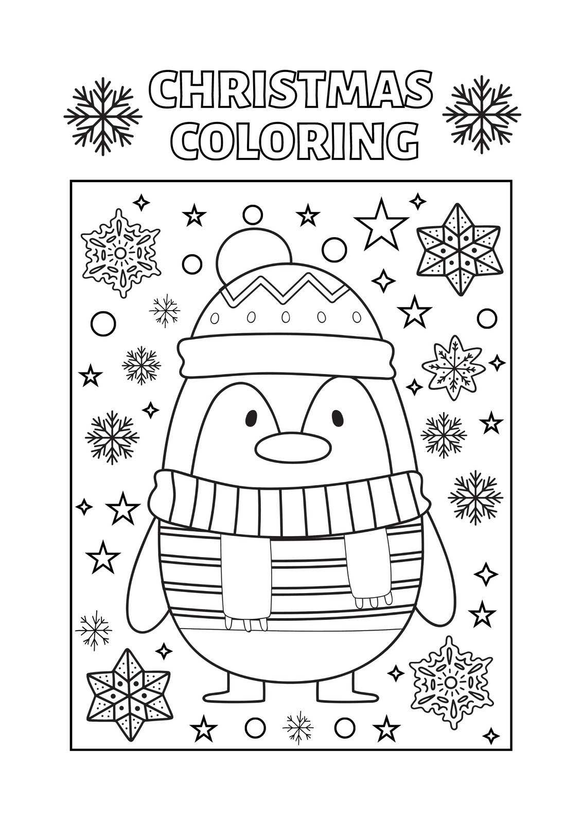 winter holiday coloring pages printable